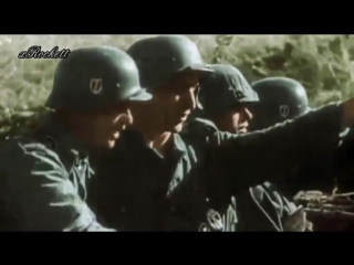 waffen ss in combat colour footage